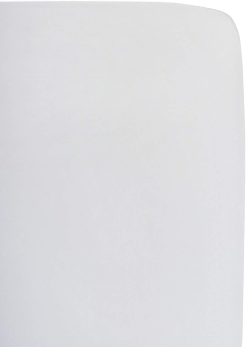 Little Bamboo Cotbed Fitted Sheet, White, White - Image 4