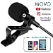 Movo PM10 Lavalier Microphone and Lapel Microphone for iPhone, iPad, Android, and Other Smartphones - Easy Clip on Microphone Perfect for Recording a Podcast, Vlog, Interview, YouTube primary