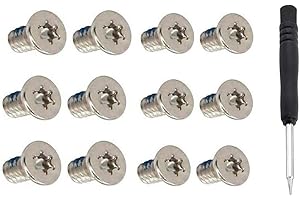 WIRELESSFINEST 12 Pieces Screws M2x3mm + Tool Torx T5 Replacement Bottom Case Cover Screws Screwset for Dell XPS 13 9343 9350 9360 15 9550 9560 9570 Precision M5510 13.3" Laptop