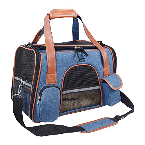 Premium-Pet-Carrier-Airline-Approved-Soft-Sided-for-Cats-and-Dogs-Portable-Cozy-Travel-Pet-Bag-Car-Seat-Safe-Carrier