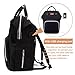 BOCCA Diaper Bag, with USB Charging Port, Muti-functional Waterproof Backpack, Large Capacity and Insulation Designed Organizer for Mom Travel (Black)