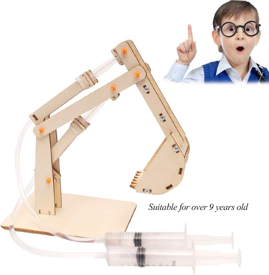 MOye Hydraulic Excavator DIY Student Science Experiment Material Assembly Science And Education Gizmo Educational Toys