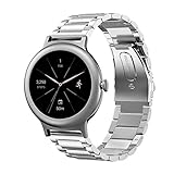 Oitom Premium Stainless Steel Bands Compatible with LG Watch Style Smart Fitness Watch(Silver)