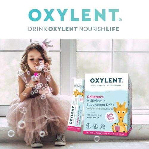 Oxylent Children's Bubbly Berry Punch Multivitamin Powder Supplement