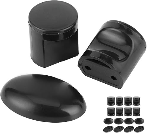 Oumefar 4 Set Badezimmer Türknopf Duschraum Türknauf Türknauf 1,6 x 1,6