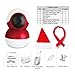 Baby Monitor WiFi IP Camera, Wireless Security Baby Camera 1080P Pan/Tilt & Panoramic Video, 2.4GHz P2P Cloud iPhone/Android, 2-way Audio, Night Vision, Built-in 16G Memory Card