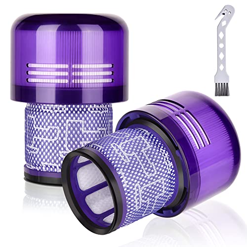 Leadaybetter Filter Replacement for Dyson V11 SV14 SV15 SV17 SV28 Animal Extra Torque Drive Complete, V15 SV22 SV47 Detect Submarine Vacuum, Compare to Part 970013-02 (2 Pack Filters)