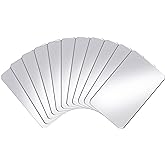 Yalikop 10 Pieces Plastic Mirror Acrylic Safety Mirror Sheets Non Glass Mirror Safety Mirrors for School Science Mirrors for 