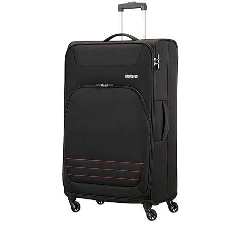 TROLLEY GRANDE AMERICAN TOURISTER BOMBAY BEACH ONYX BLACK 80-30 SPINNER