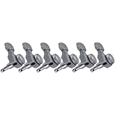 Fender Deluxe Locking Staggered Guitar Tuners, Brushed Chrome