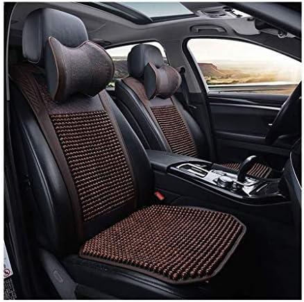 カーシートクッションカーシートの保護パッド夏木製のビーズは パッドシリコーンノンスリップ