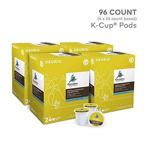 Caribou Coffee Vanilla Hazelnut Dreamstate, Single Serve Coffee K-Cup Pod, Flavored Coffee, 96