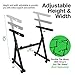 Knox Gear Keyboard Piano Stand – Universal, Z Style, Pedal Friendly – Lightweight and Ultra Portable – Adjustable Height and Width – Optional Detachable Wheels - Professional Grade