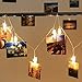 Weepong 40 LED Photo Clips String Lights/Holder, Picture Hanging Lights with Remote and Timer 16.4ft Battery Powered Fairy String Lights for Teen Girls Gift Dorm Bedroom Wall Wedding Decor (8 Modes)