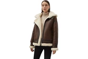 Denny&Dora 2020 New Womens Shearling Jacket Thicken Wool Coat Short Leather Jacket Hooded Fur Jacket
