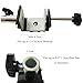 Etubby [Heavy Duty] Two-way Metal Table Clamp, Mic Stand, Desk Lamp Stand, Tablet Mount, Phone Bracket Clamp, Desktop Work Light Mounting C-Clamp, Fits up to 6.3cm Desktop & 1.25cm Base Bar