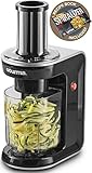 Gourmia GES580 Electric Spiralizer with 3 Blades Recipe Book, 110V - Silver