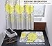 Wimaha Non-Slip Bath Mats Rugs, Extra Large, Super Soft, Water Absorbent Fast Dry, Microfiber Rug for Bathroom Shower, Tub, Bathtub, Kitchen, Bedroom, Hotel, 31 x 19, Peony Yellow Grey