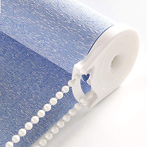 FQTANJU 10 Yards Roller and Roman Shade Blind Beaded Chain Cord，White Plastic Roller Blind