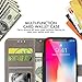 CASEOWL iPhone X/XS Case,iPhone X/XS Wallet Case with Detachable Slim Case,Card Solt Holder,Fit Car Mount, Mandala Flower Floral Embossed Leather Flip Lanyard Wallet Case for iPhone X/XS/10/10S[Gray]