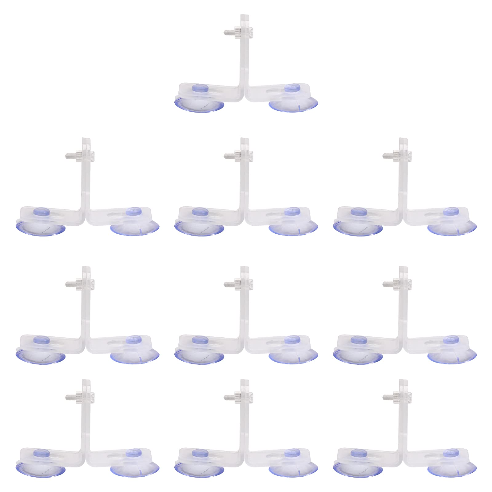 ULTECHNOVO 10PCS Fish Tank Plate Clamp Aquarium Suction Cup Divider Board Clip Support Clip Pet Supplies.