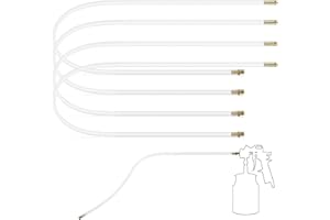 Kittmip 4 Pcs 20.87'' Spray Can Nozzle Extension Hose 8 mm Undercoating Spray Gun Flexible PVC Hose for Vehicles Cars Trucks