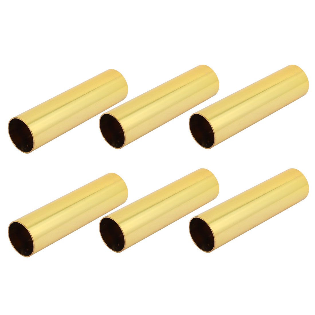 Sourcingmap 6pcs Chandelier Candle Light Cover Sleeves Gold Tone 16mm Outer Dia 60mm Long
