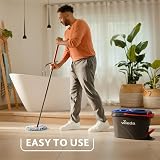 Vileda RinseClean Dual-Chamber Spin Mop System with Telescopic Handle view 5