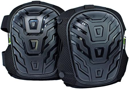 NEW Professional Knee Pads for Flooring, Gardening and Work with Comfortable Gel Cushioning and EVA Padding, Heavy Duty PVC Caps and Easy-Adjust Straps
