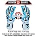 Renegade GK Fury Sub-Z Goalie Gloves with Pro-Tek Finger Savers | 4mm Giga Grip & 4mm Duratek | White, Blue, Silver, Black Soccer Goalkeeper Gloves (Size 8, Youth-Adult, Roll Cut, Level 4)