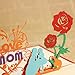 Creawoo Beautiful 3D Pop Up Mom Greeting Card for Mom, Mother's Day and Birthday Greeting Card. I Love Mom Card with Envelope.