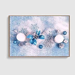 Framed Canvas Home Artwork Decoration Merry Christmas Canvas Wall Art for Living Room, Bedroom - 16x24 inches