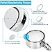 Double Side Round Neodymium Fishing Magnet, Combined 800LBS Pulling Force Super Strong Neodymium Magnet with Eyebolt for Magnet Fishing and Salvage in River - 2.95