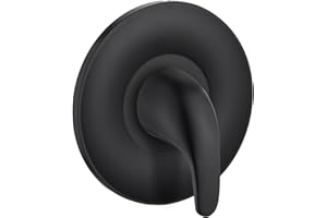 HANSENGROYI Shower and Tub Trim Kit, Compatible with Moen Posi-Temp Valve, Pressure Balancing Single Handle Tub Shower Trim Kit, Matte Black Shower Trim Kit