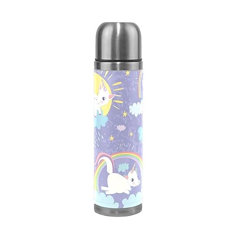 Amazon Ayustyle 水筒 500ml 真空断熱 可愛い 幻獣 ユニコーン 一角獣