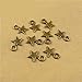 Youkwer 200Pcs 9mm x12mm Antique Alloy Stars Christmas Charms Pendants for DIY Crafting and Jewelry Making(Antique Bronze)