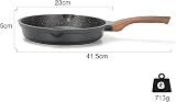 ZUOFENG 20CM Nonstick Frying Pan Granite Coating Induction Cookware view 2