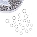 PH PandaHall 1120 Pcs 4 Sizes 304 Stainless Steel Split Rings, 5/6/7/8mm Double Loop Jump Ring Key Ring for Jewelry Making