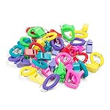 2 Dozen Around the Wrist Whistle Bracelets with Keychain in Assorted Colors - Bulk Whistles- Bulk Toys - Party Favors - Sports Bracelets for Kids - Easter Basket Fillers