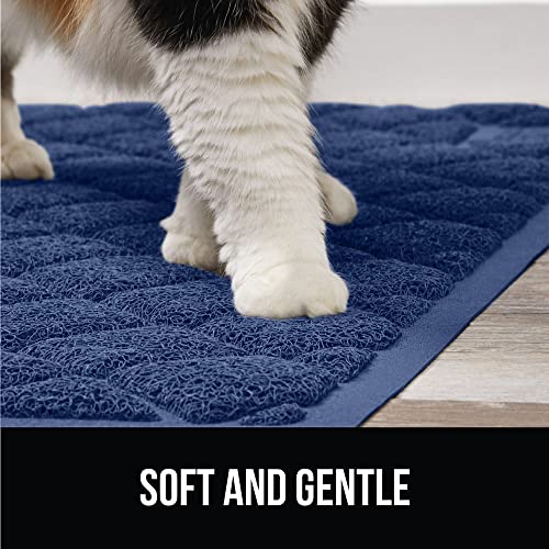 Gorilla Grip Thick Cat Litter Trapping Mat, 24x17, Less Waste, Traps