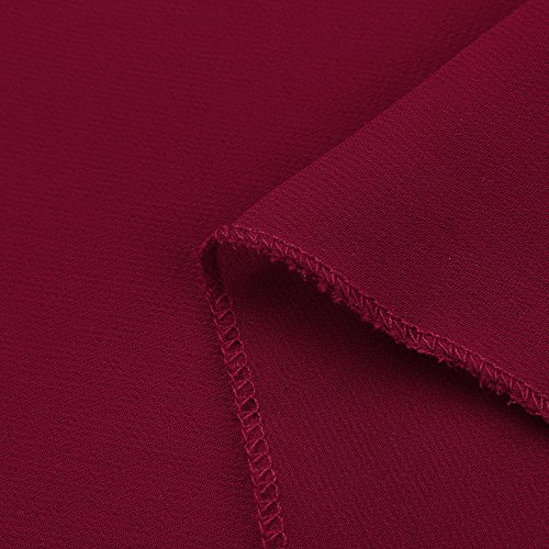 TIFENNY Womens Formal Chiffon Sleeveless Prom Evening Evening Party Long Maxi Dress Summer Fashion Beach Dresses Wine