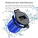 Opluz Dual QC3.0 USB Car Charger, Quickly Charge 4.8A USB Car Socket x2&Waterproof Power Outlet with LED Voltmeter for 12V/24V Car, Boat, Marine, RV, Motorcycle Mobile Build-in 10A Fuse Car Kit-Blue