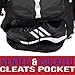 Athletico Extra Large Lacrosse Backpack - Holds Lacrosse & Field Hockey Equipment - Two Stick Holders & Separate Cleats Compartment