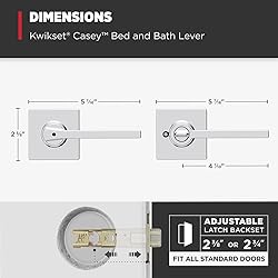 Kwikset Casey Hallway Passage and Bed/Bath Privacy