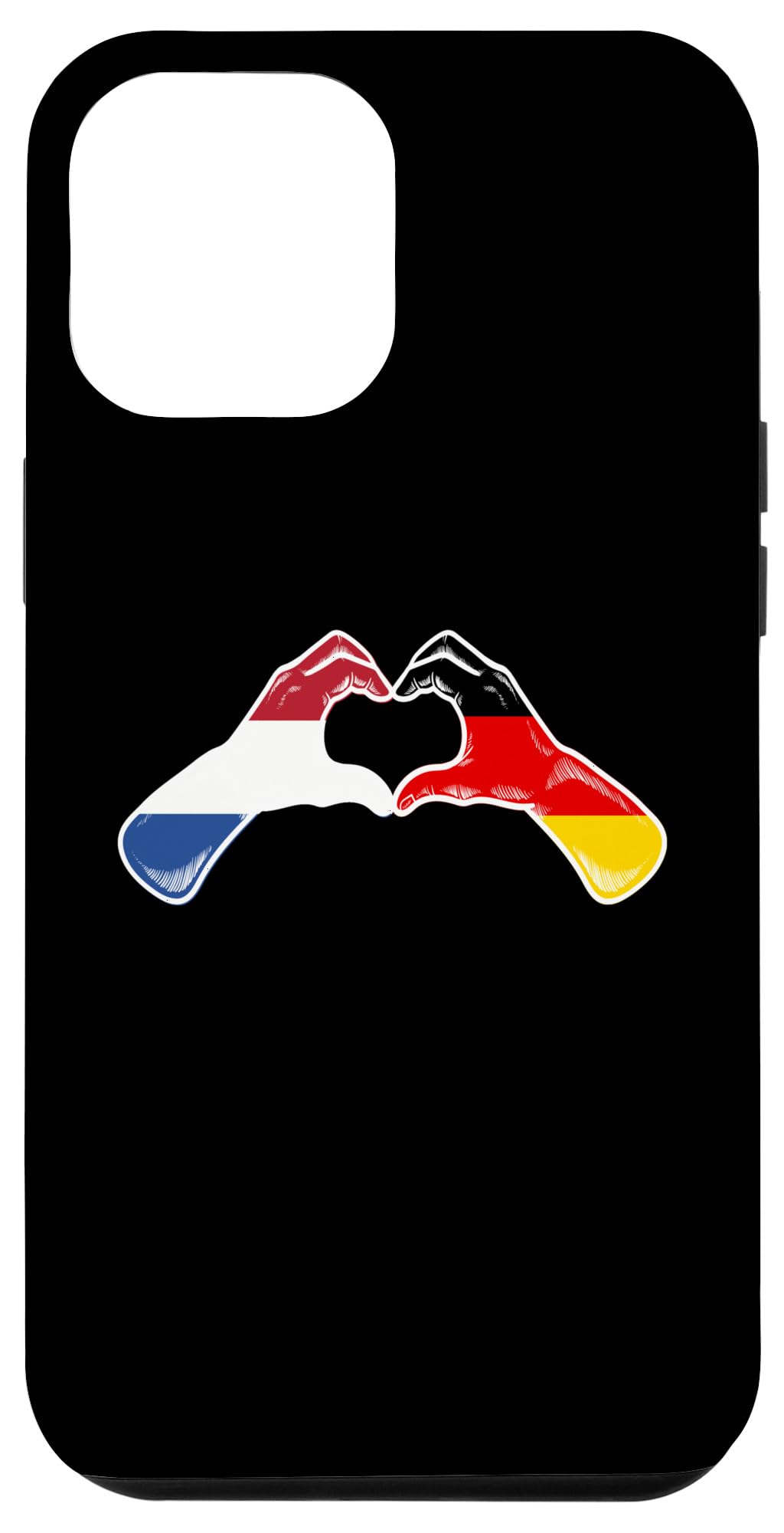 iPhone 14 Plus Netherlands Germany Flag - Dutch Holland German Heart Case