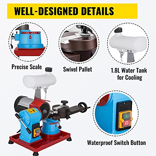 Mophorn Water Injection Grinding Grinder Machine 125MM 370W, Circular