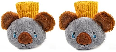 Loverey 3D Koala Socks Animal Ankle Socks For Baby, Yellow (3-6 Years)