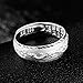 Fate Love Sterling Silver Ring for Men Women Lucky Wedding Ring