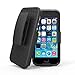 iPhone 5 5S SE Belt Clip Case: Stalion Secure Holster Shell & Kickstand Combo (Jet Black) 180° Degree Rotating Locking Swivel + Shockproof Protection
