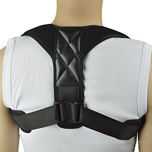 Unisex Back &amp; Clavicle Posture Corrector for Man Women，Breathable Mesh Back Support Brace Resistance Band for Spinal Alignment and Upper Back by ADDBOK (28-48 Inches Arm Circumference) (Style-B)
